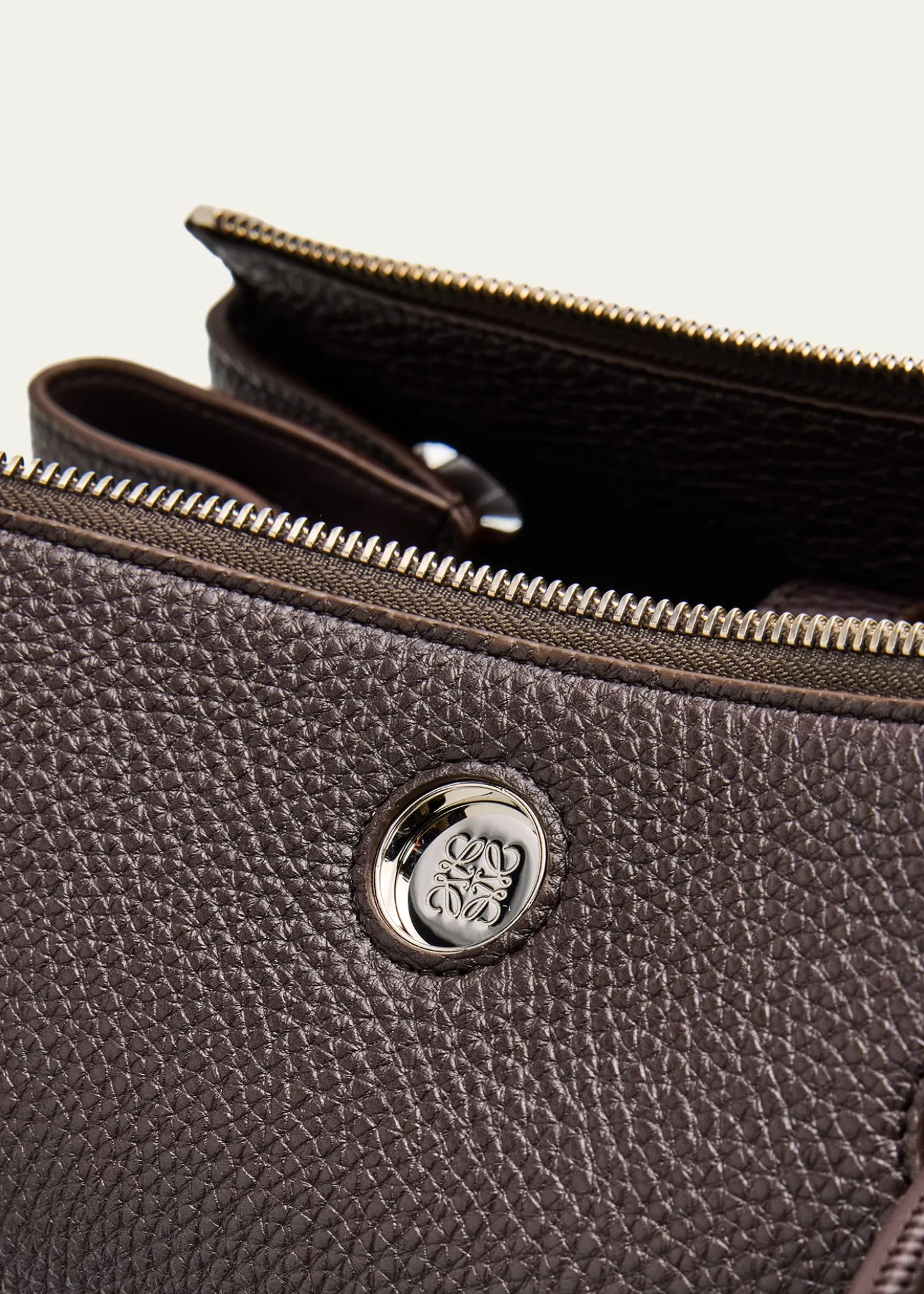 LoeweMadrid Small Trapeze Shoulder Bag in Grain Leather