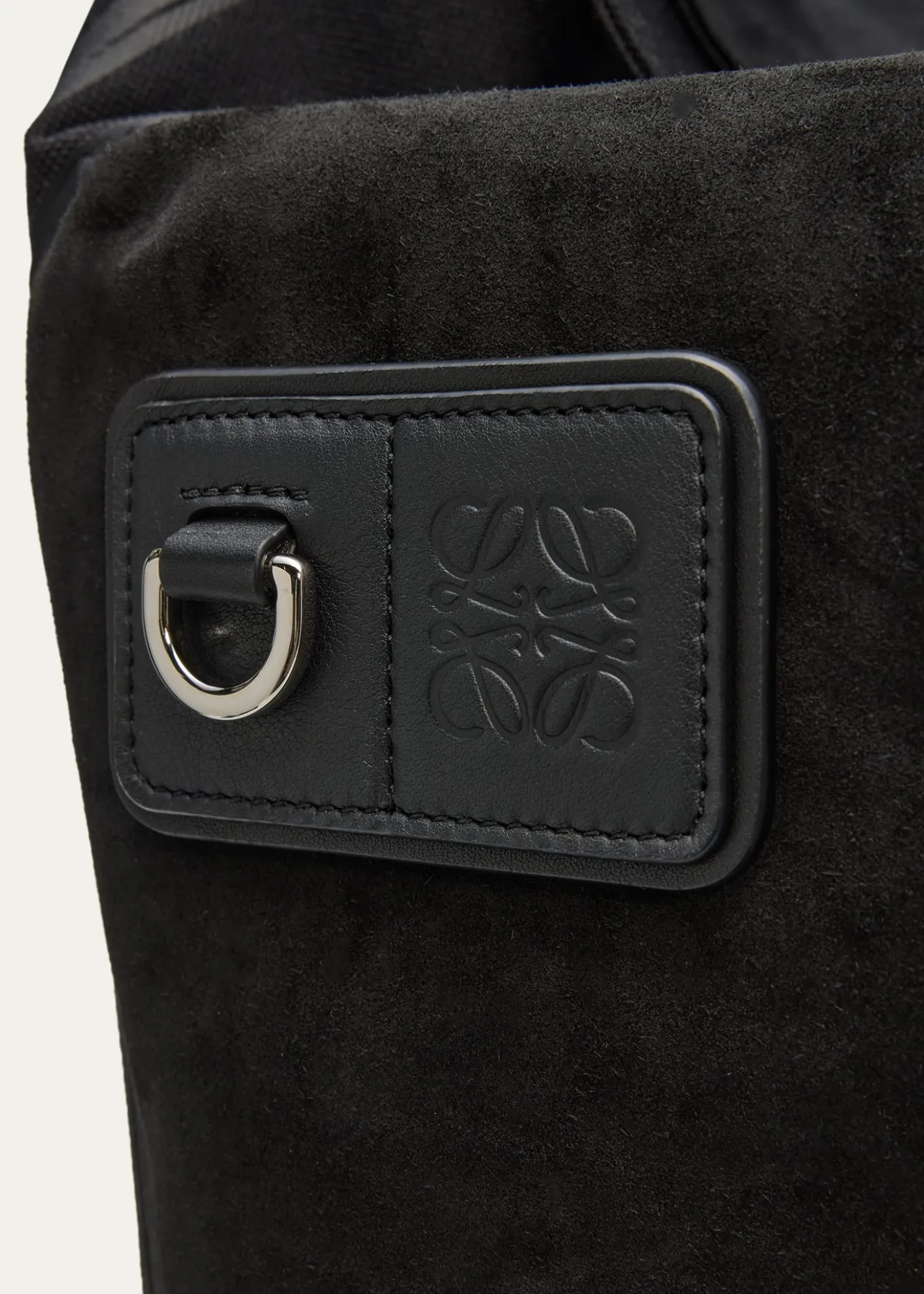 LoeweMen's Flex Roll-Top Canvas & Suede Backpack