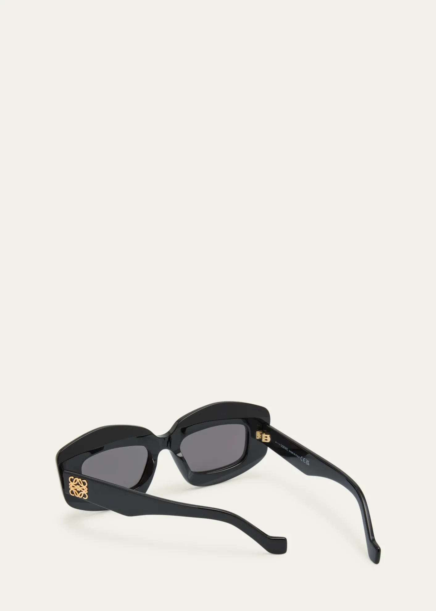 LoeweMen's Anagram Acetate-Nylon Rectangle Sunglasses