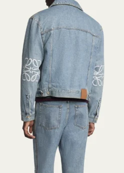 LoeweMen's Anagram Elbow Trucker Jacket