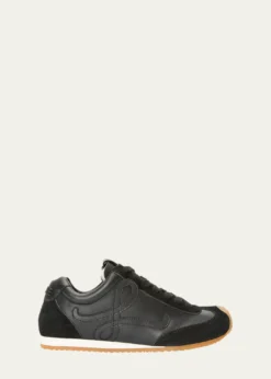 LoeweMen's Ballet Runner 2.0 Leather and Suede Low-Top Sneakers