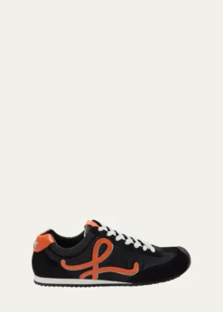 LoeweMen's Ballet Runner 2.0 Nylon and Calfskin Sneakers
