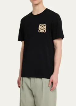 LoeweMen's Flocked Anagram Logo Jersey T-Shirt