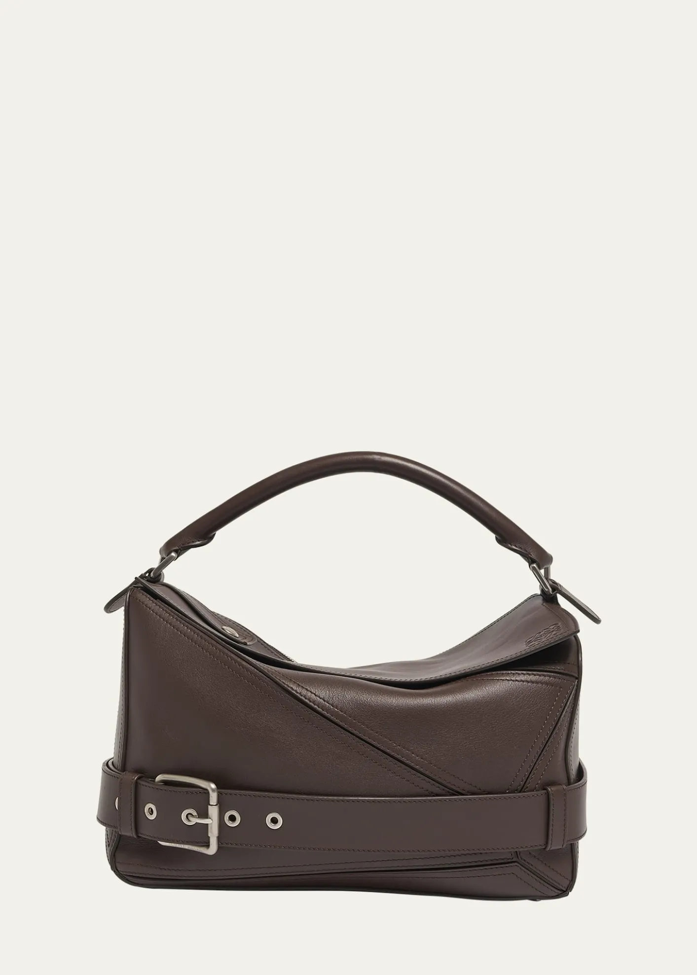 LoeweMen's Large Leather Biker Puzzle Shoulder Bag