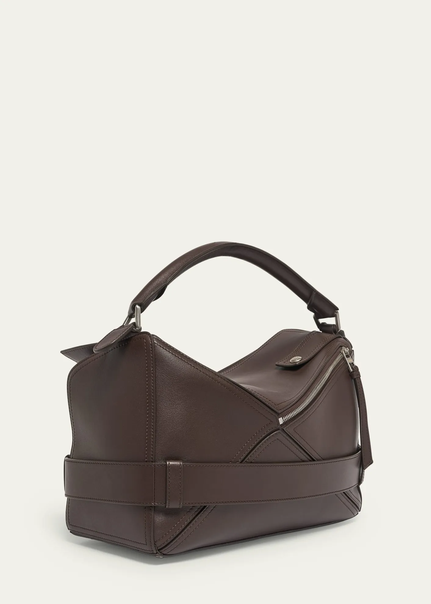 LoeweMen's Large Leather Biker Puzzle Shoulder Bag