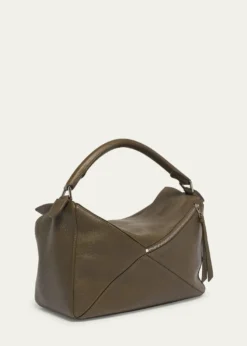LoeweMen's Large Leather Puzzle Crossbody Bag