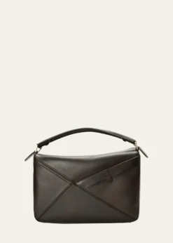 LoeweMen's Large Panta Puzzle Calfskin Shoulder Bag