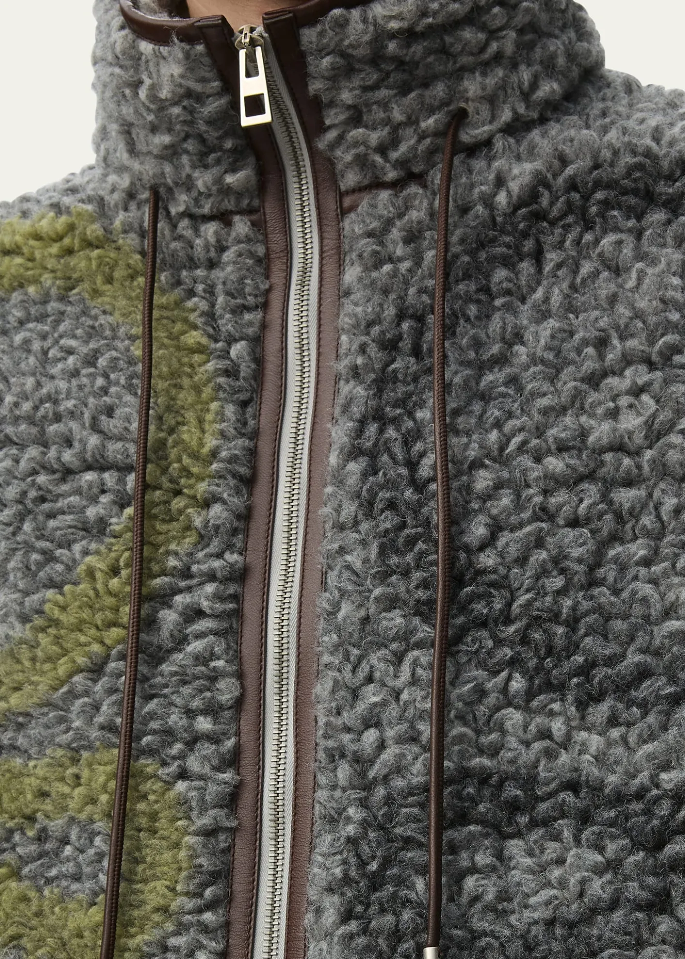 LoeweMen's Monogram Fleece Full-Zip Vest