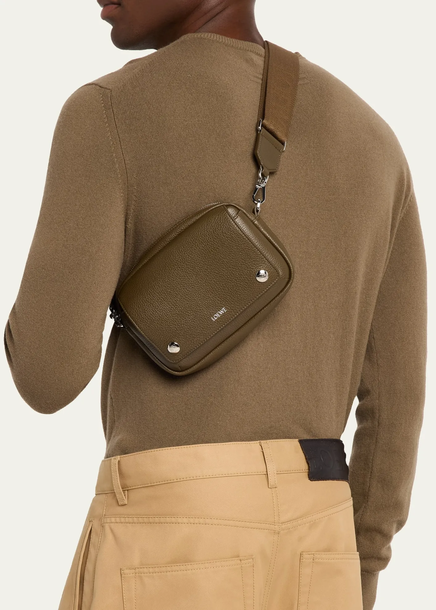 LoeweMen's Pebble Leather Camera Bag