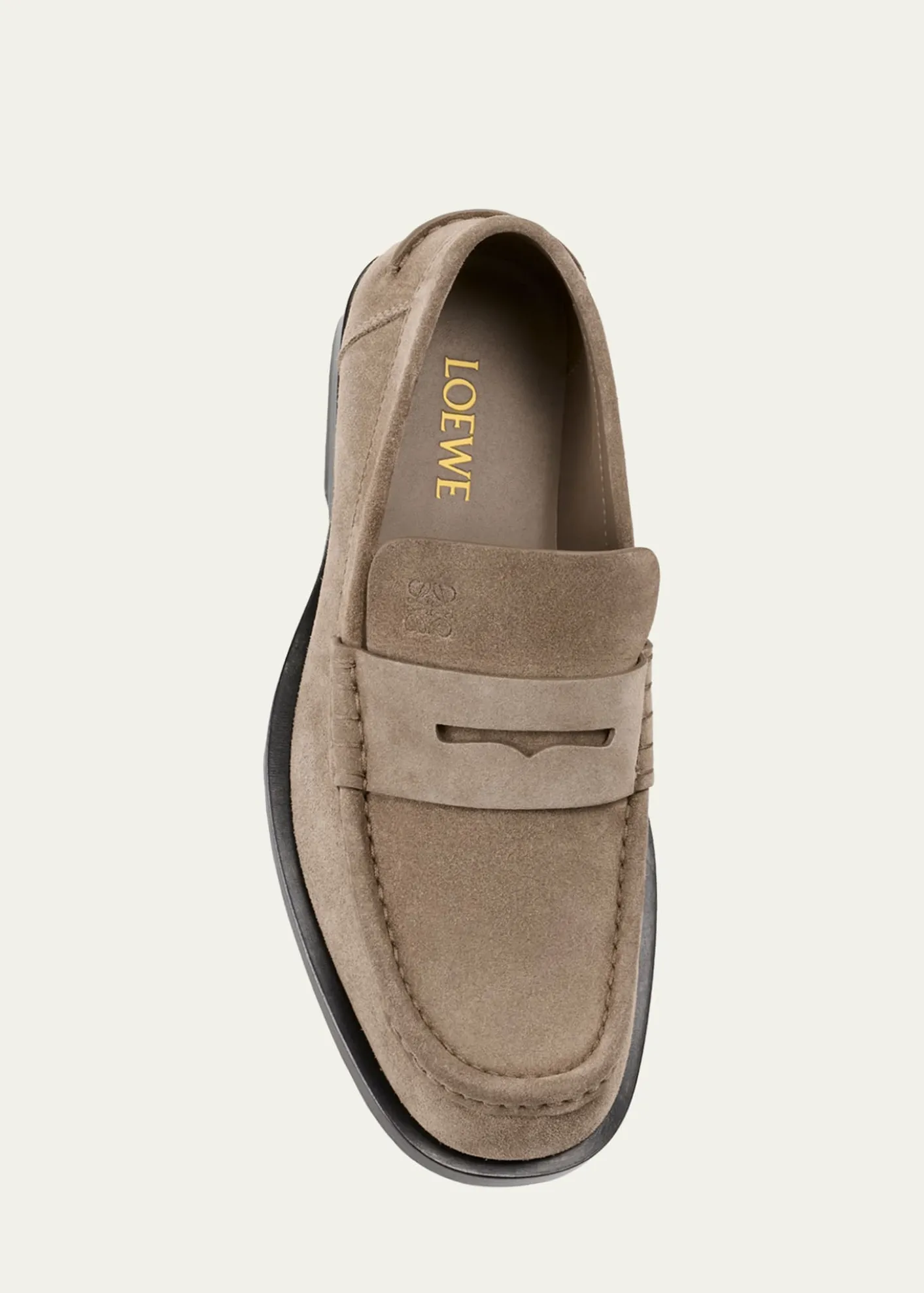 LoeweMen's Suede Penny Loafers