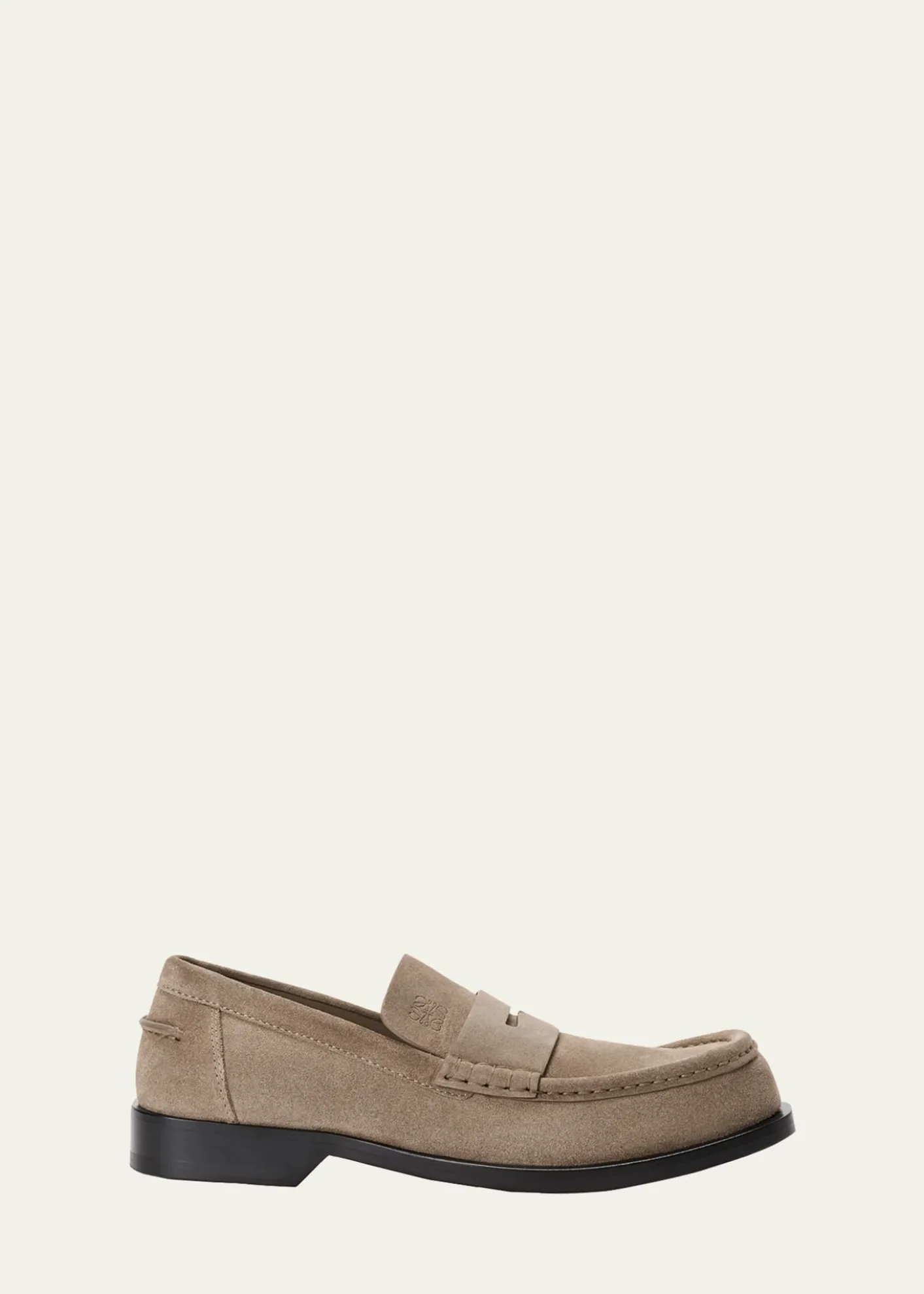 LoeweMen's Suede Penny Loafers