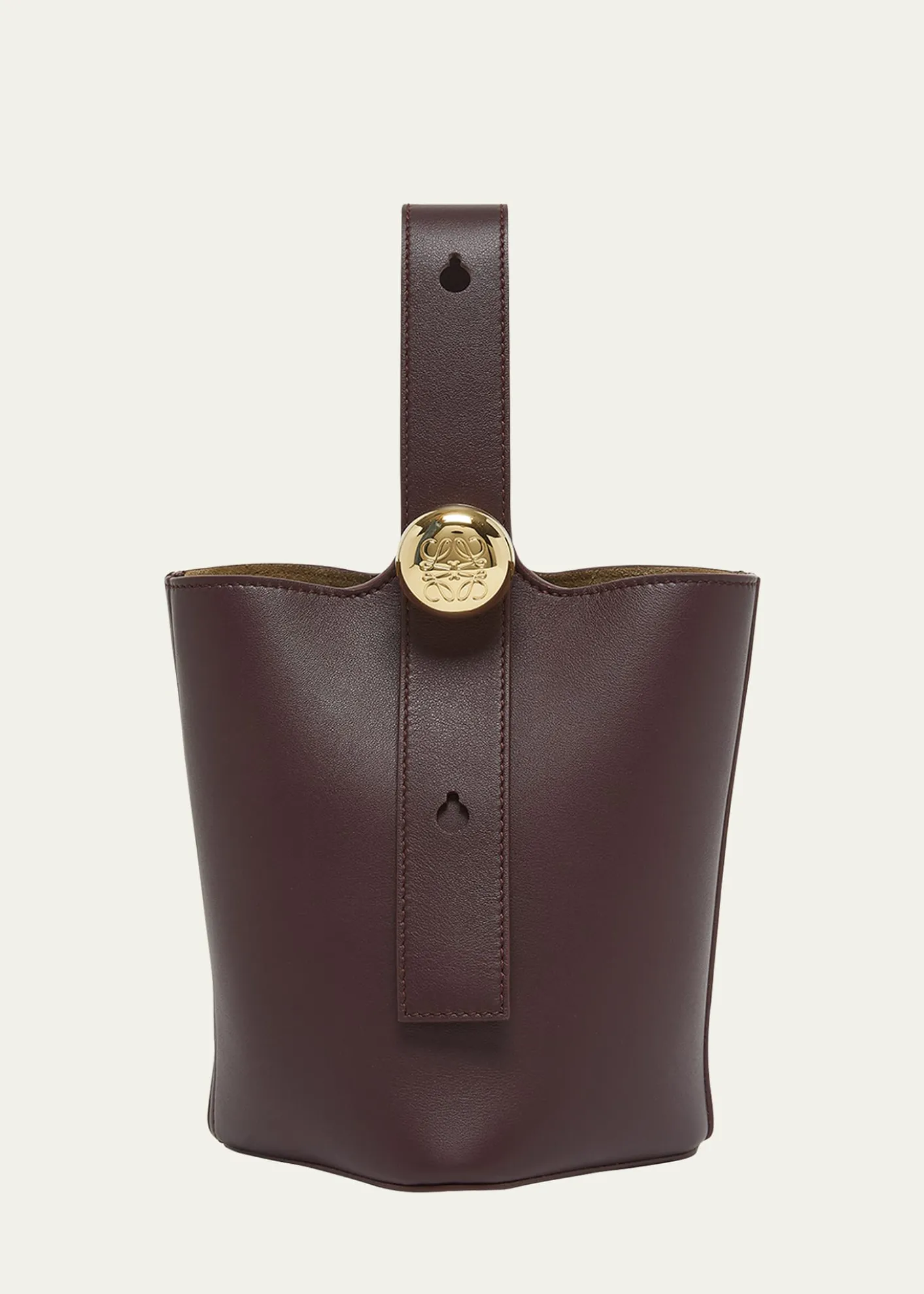 LoeweMini Pebbled Leather Bucket Bag