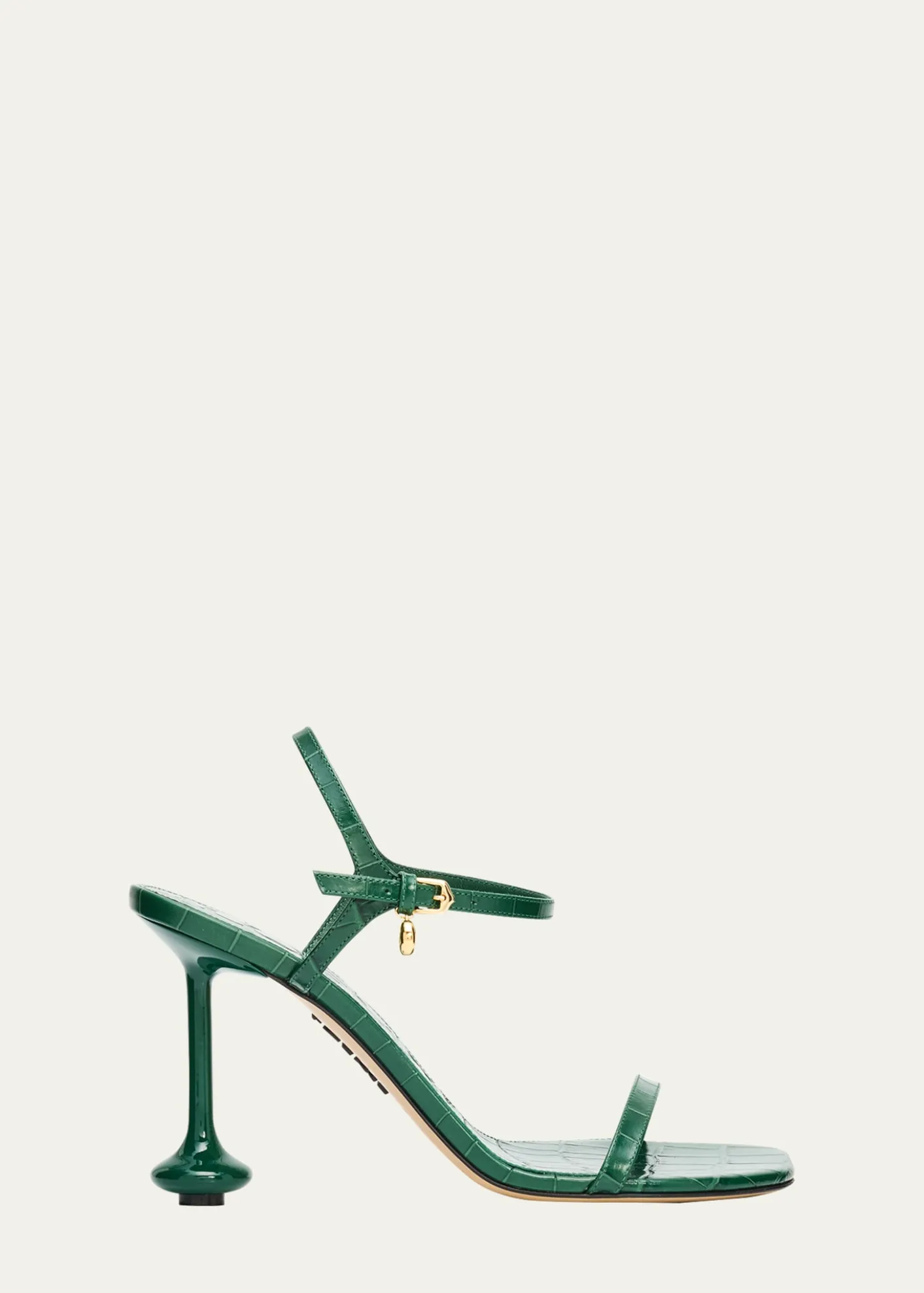 Loewe90mm Toy Croc-Embossed Leather Sandals