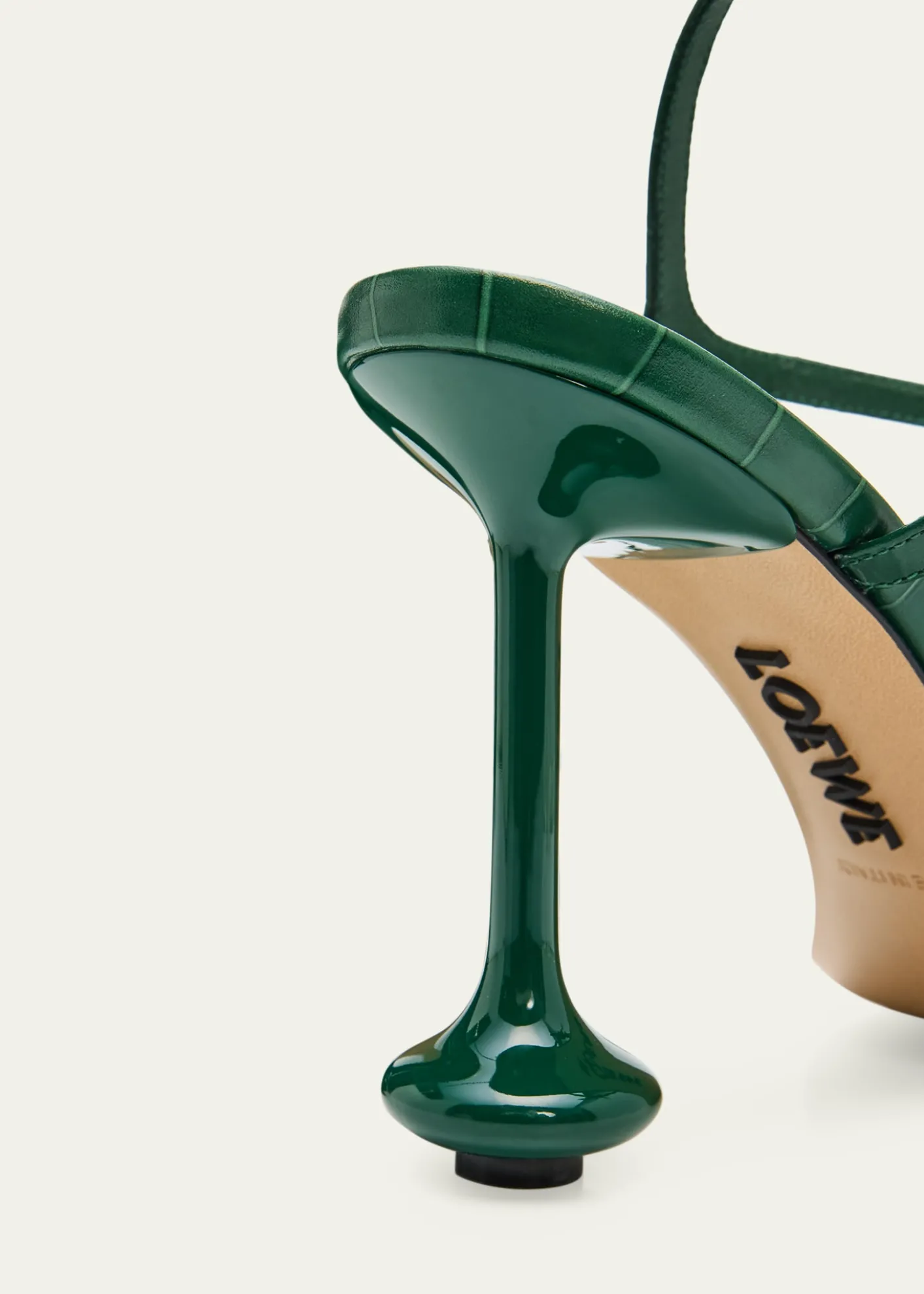 Loewe90mm Toy Croc-Embossed Leather Sandals
