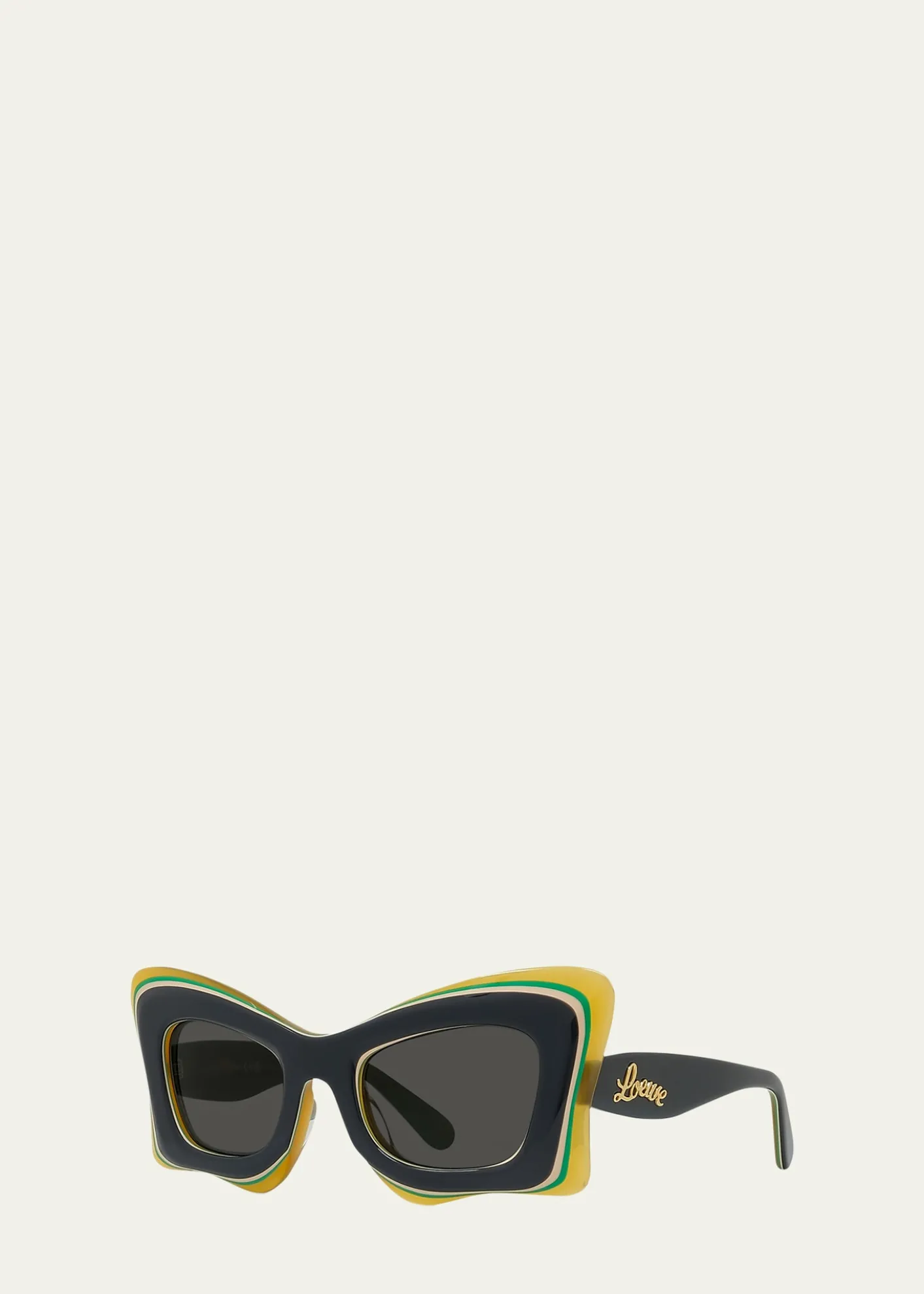 LoeweMulticolor Acetate Butterfly Sunglasses