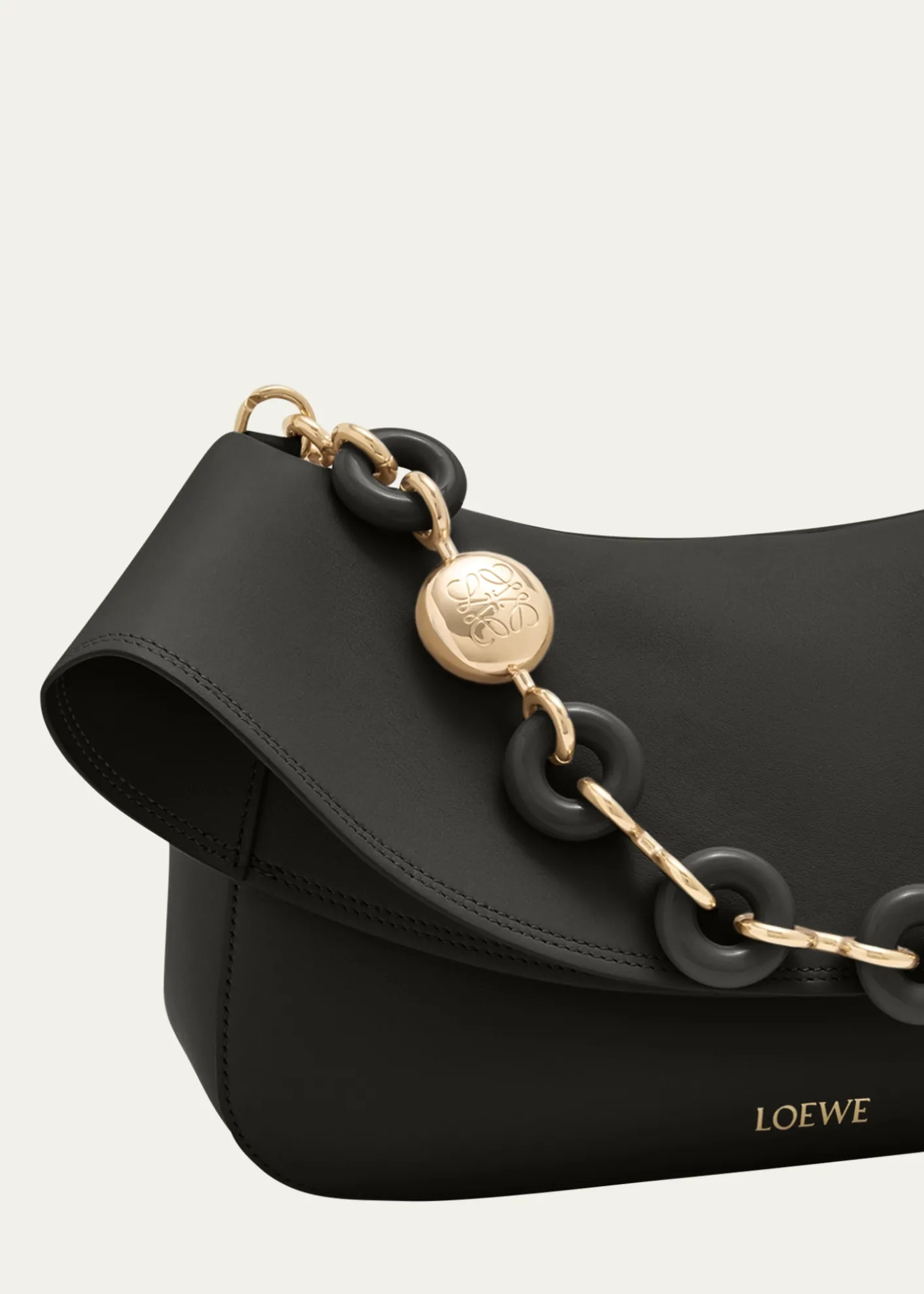 LoeweOla Medium Shoulder Bag in Calfskin Leather