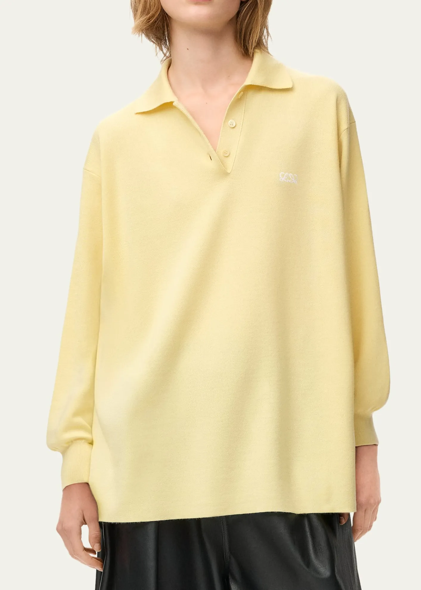 LoeweOversized Cashmere Polo Sweater