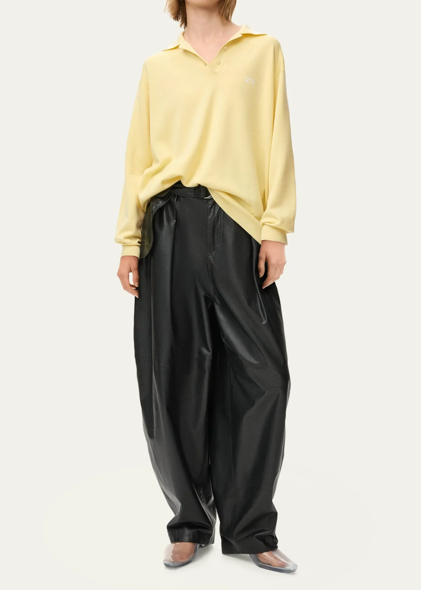 LoeweOversized Cashmere Polo Sweater