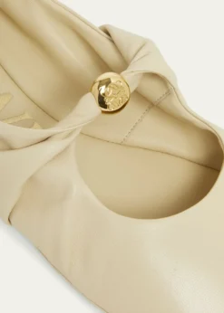 LoewePebble Soft Leather Ballerina Flats