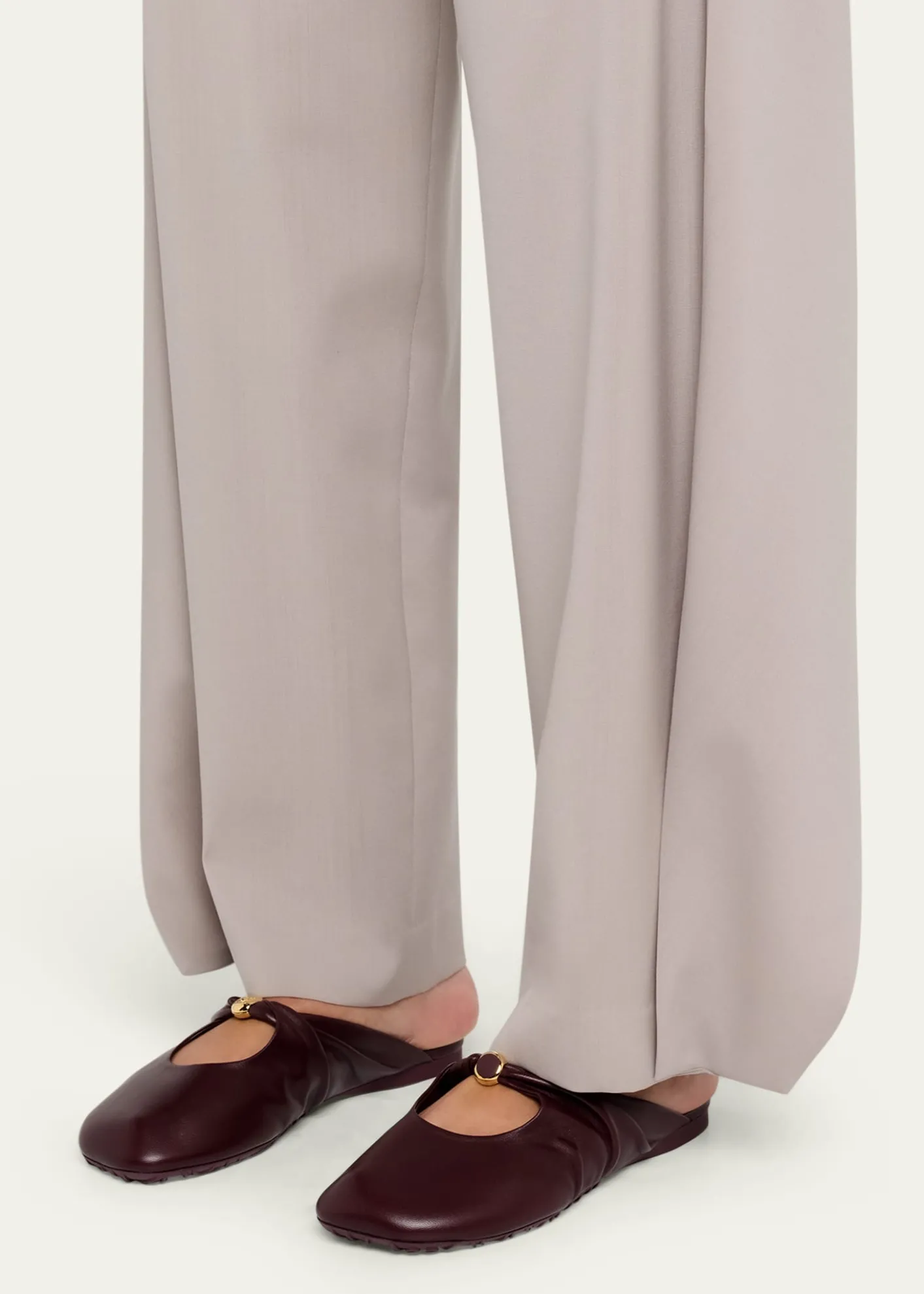 LoewePebble Soft Leather Mules