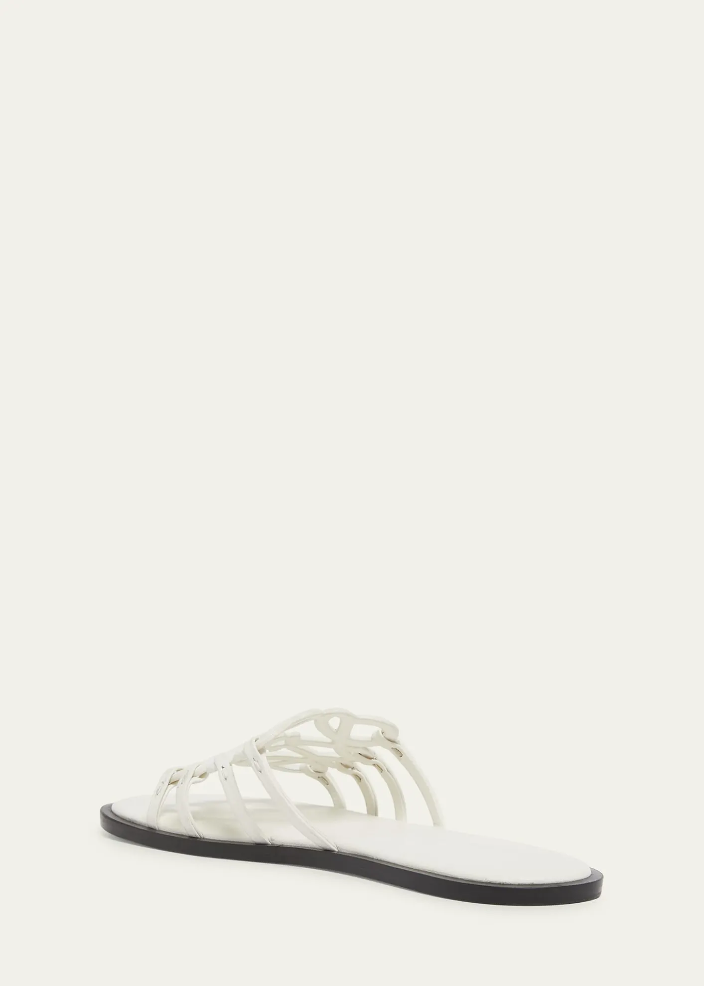 LoewePetal Leather Anagram Slide Sandals