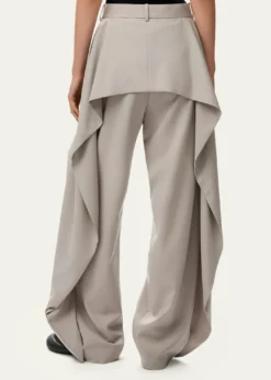 LoewePleated Wool Wide-Leg Trousers