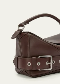 LoewePuzzle Biker Top-Handle Bag in Shiny Leather