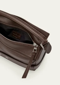 LoewePuzzle Biker Top-Handle Bag in Shiny Leather