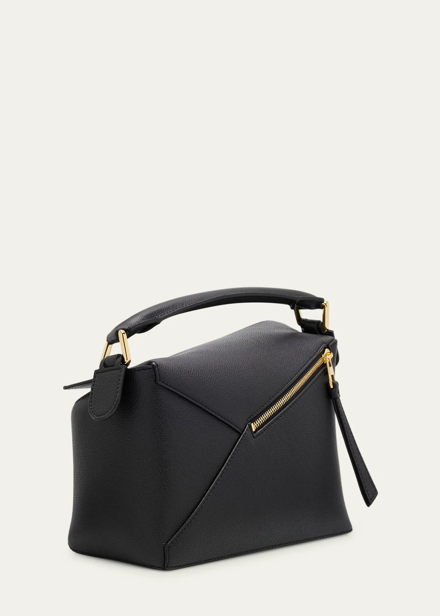 LoewePuzzle Edge Small Top-Handle Bag in Grain Leather