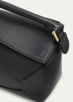 LoewePuzzle Edge Small Top-Handle Bag in Grain Leather