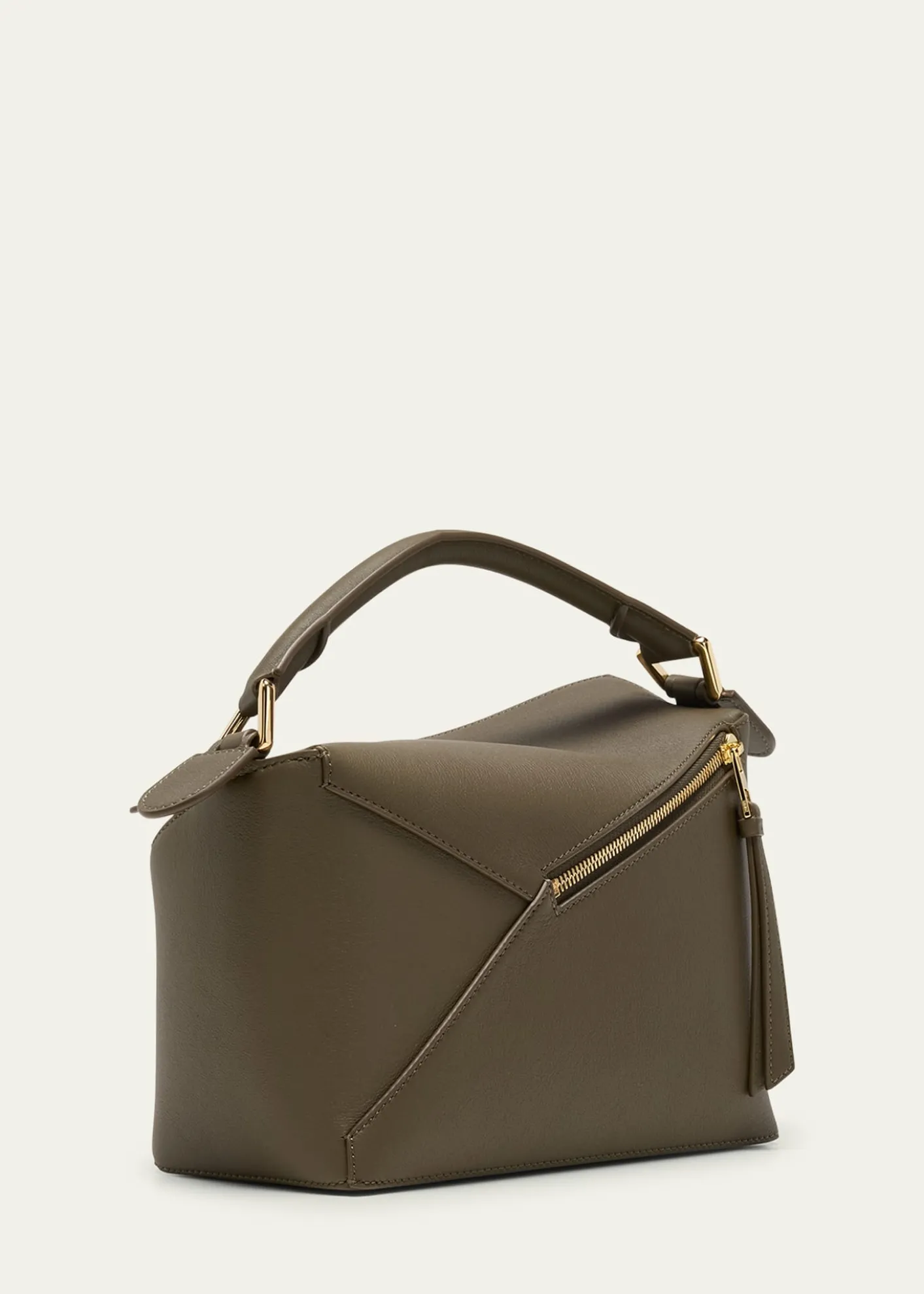 LoewePuzzle Edge Small Top-Handle Bag in Leather