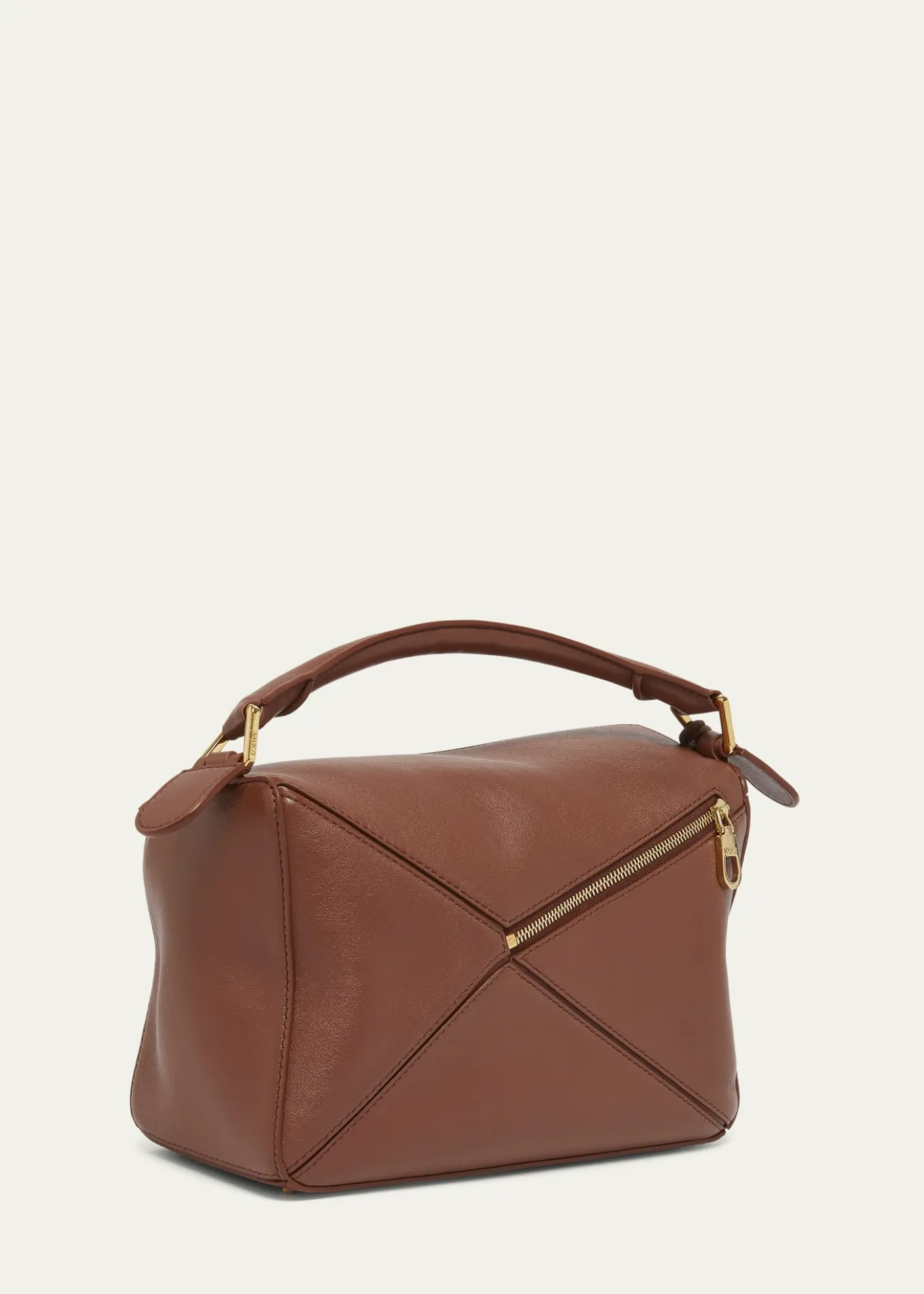 LoewePuzzle Elevated Small Top-Handle Bag in Leather