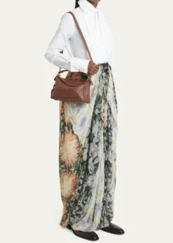 LoewePuzzle Elevated Small Top-Handle Bag in Leather