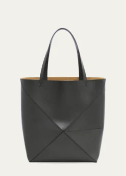 LoewePuzzle Fold Large Tote Bag in Shiny Leather