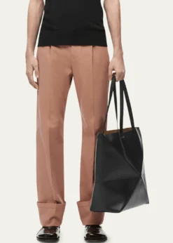 LoewePuzzle Fold Large Tote Bag in Shiny Leather
