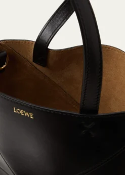 LoewePuzzle Fold Mini Tote Bag in Shiny Leather