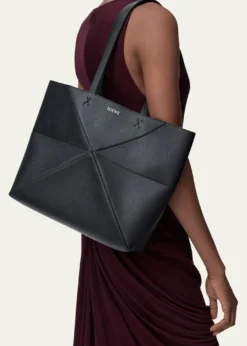 LoewePuzzle Fold Tote Bag in Leather