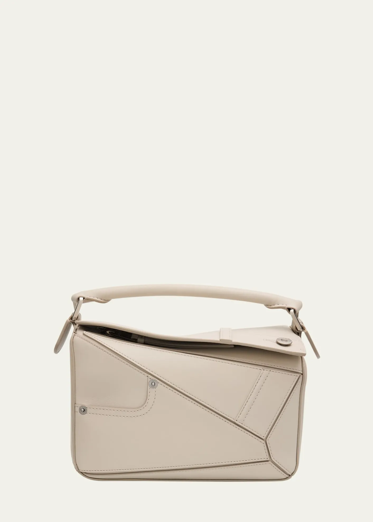 LoewePuzzle Panta Small Top-Handle Bag in Leather