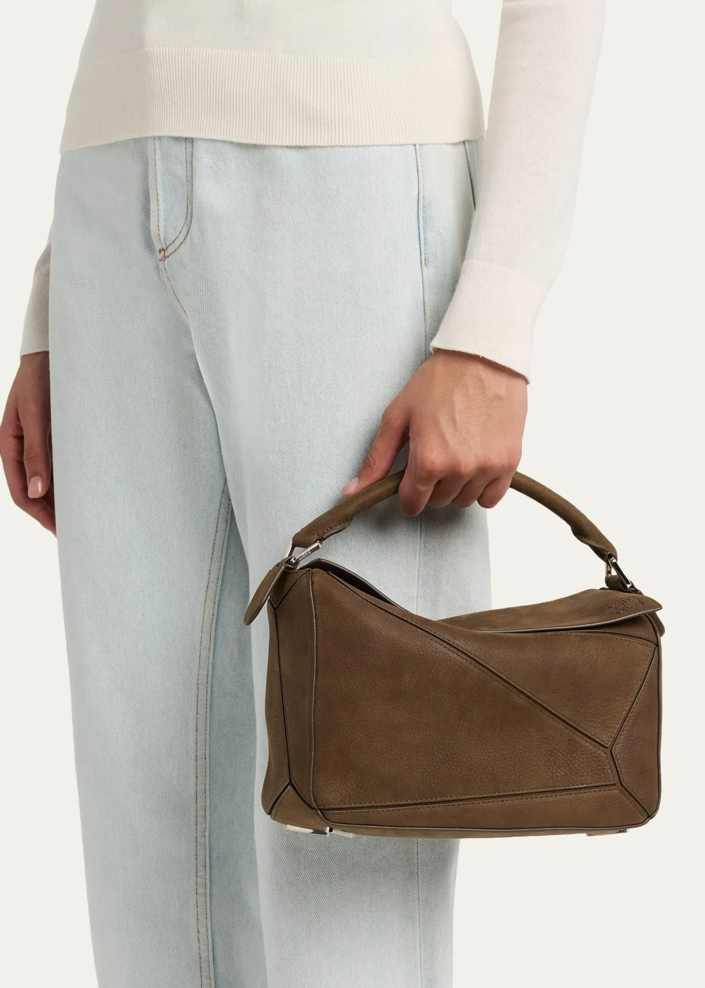LoewePuzzle Small Top-Handle Bag in Smooth Leather
