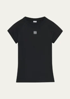 LoeweRibbed Anagram Short-Sleeve Tee