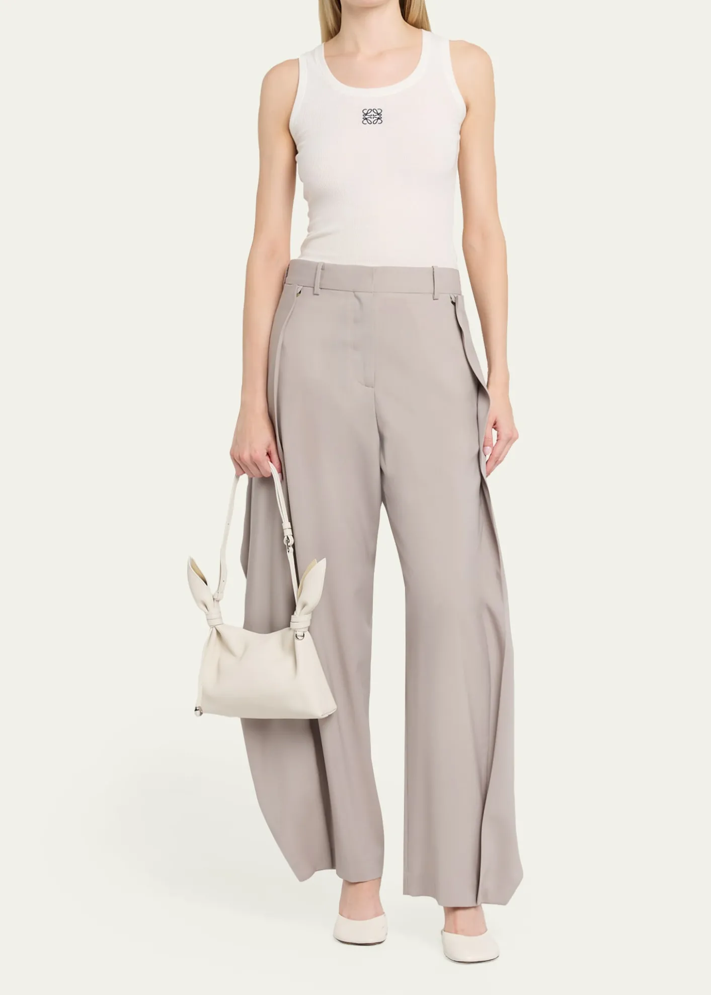 LoeweScarf Mini Knotted Leather Shoulder Bag