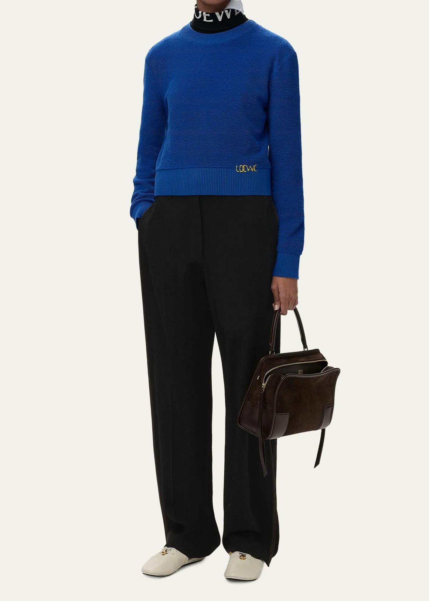 LoeweSide-Stripe Straight-Leg Pants