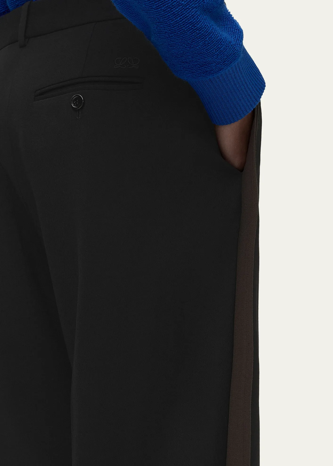 LoeweSide-Stripe Straight-Leg Pants