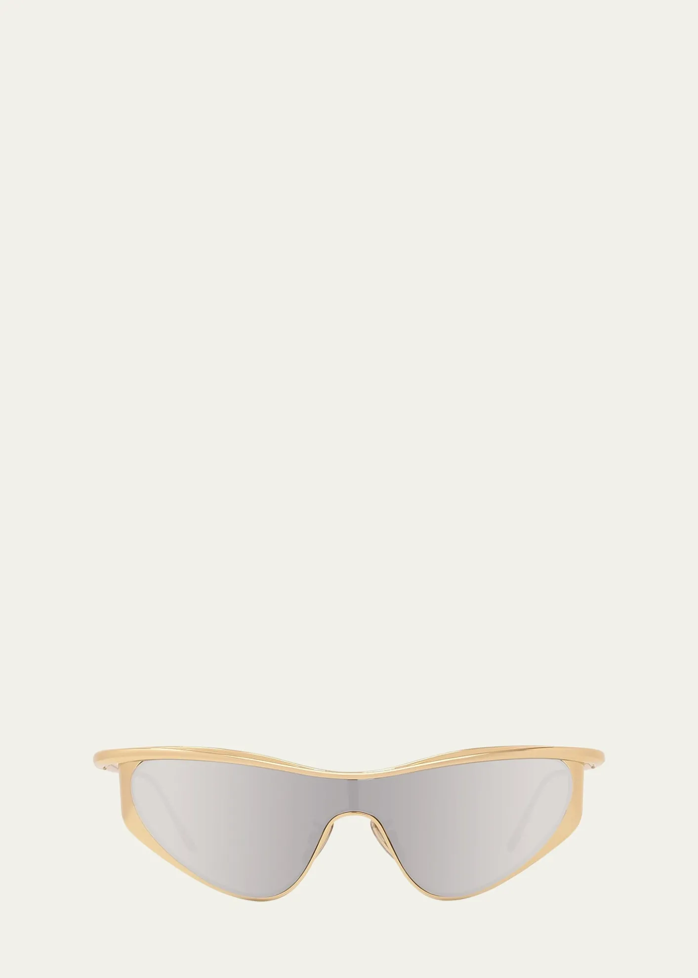 LoeweSignature Metal & Nylon Shield Sunglasses