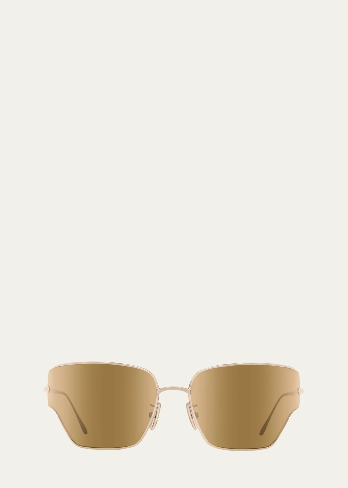 LoeweSignature Metal & Nylon Shield Sunglasses