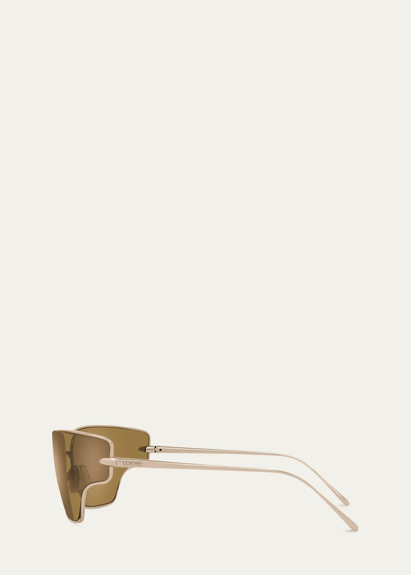 LoeweSignature Metal & Nylon Shield Sunglasses