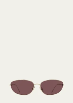LoeweSignature Wrap Around Metal Sunglasses
