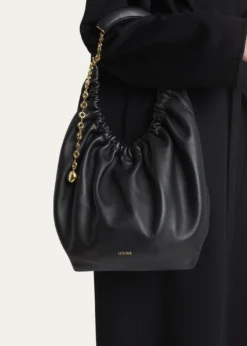 LoeweSqueeze Medium Shoulder Bag in Napa Leather