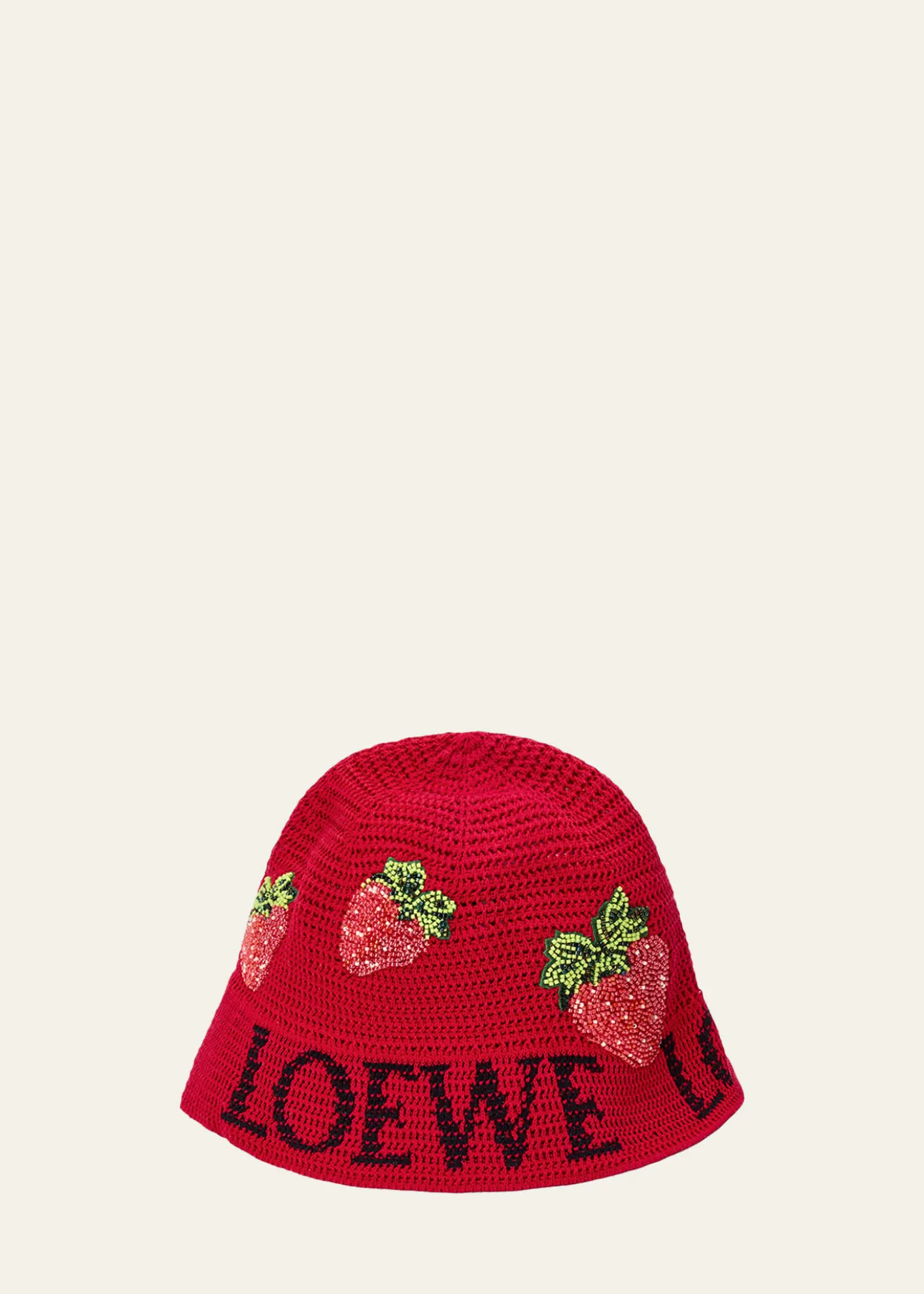 LoeweStrawberry Bucket Hat in Cotton