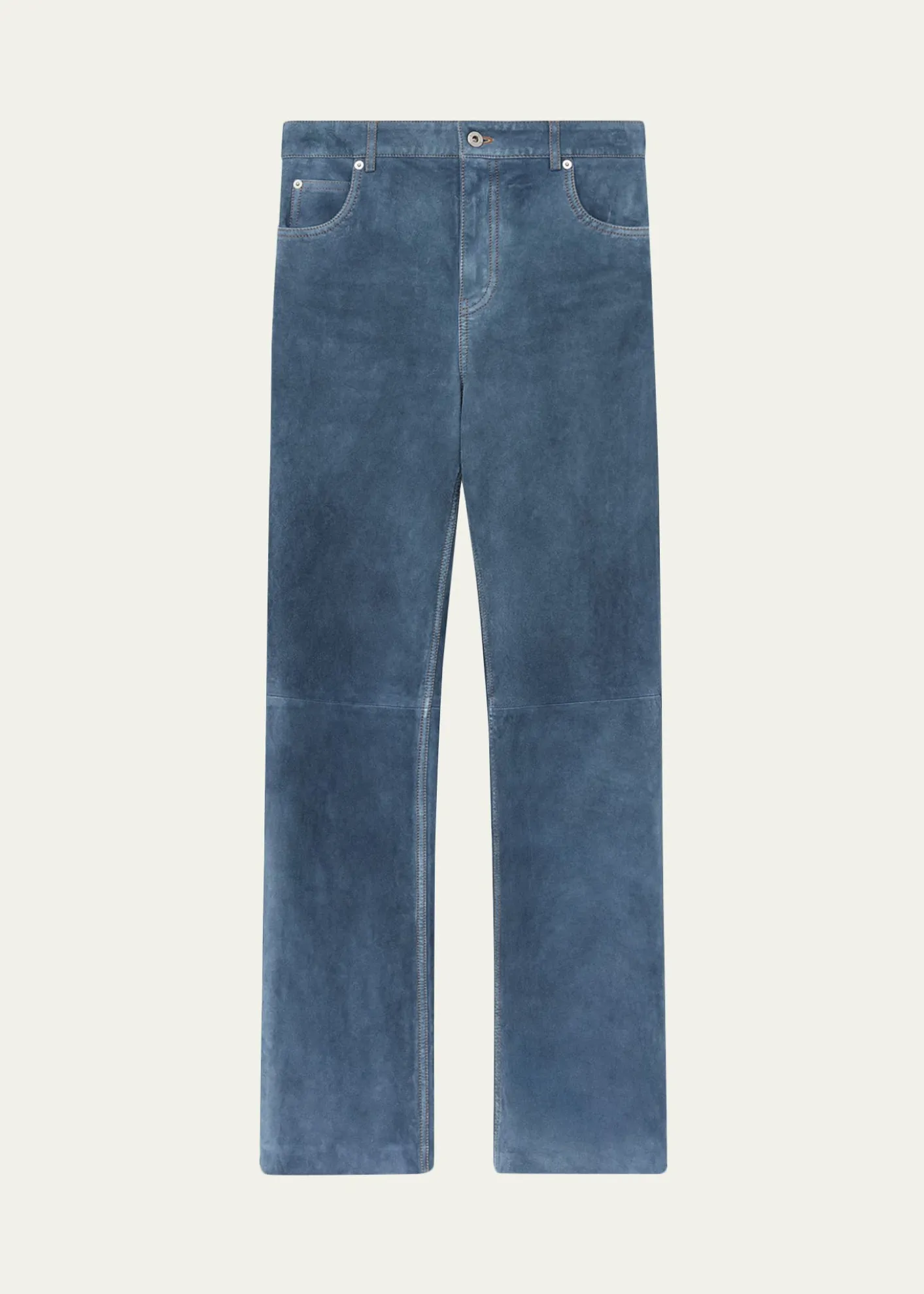 LoeweSuede Goatskin Straight-Leg Trousers
